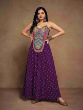 Ensemble de cordons faits main en soie violette